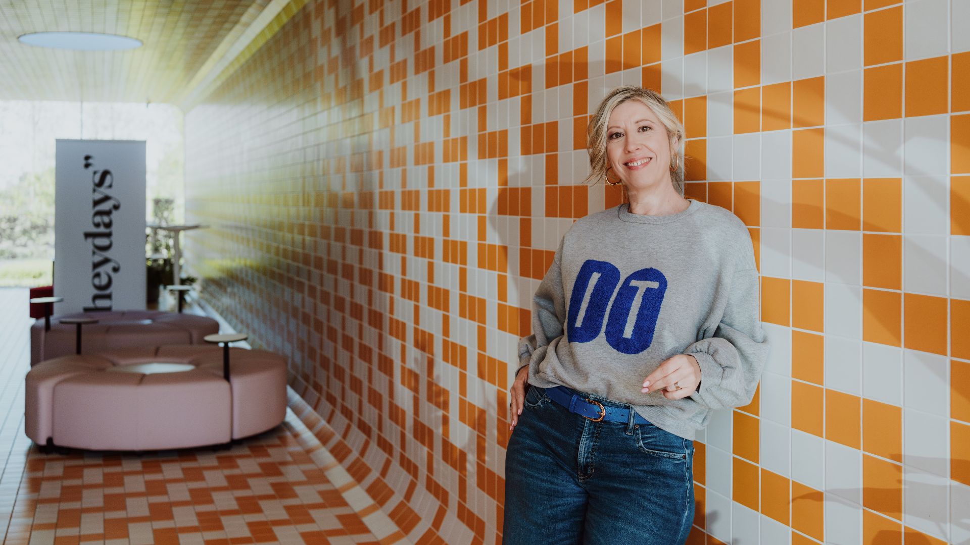 Elke Van Parys in het pand aan de Leie