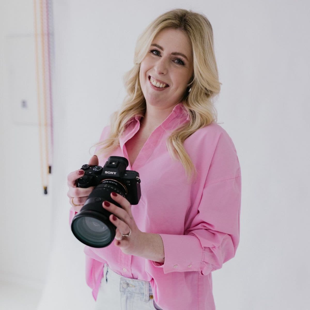 Fotografe Ellen met haar camera